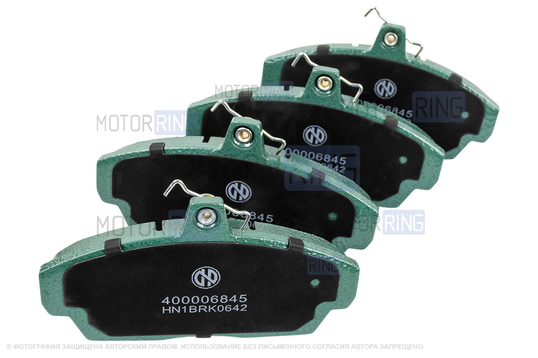 Тормозные колодки передние HEINNER с добавлением керамики для ГАЗ Газель, Волга