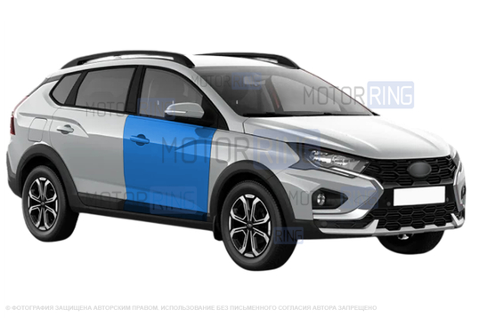 Передняя неокрашенная правая дверь для Лада Искра SW Cross_1