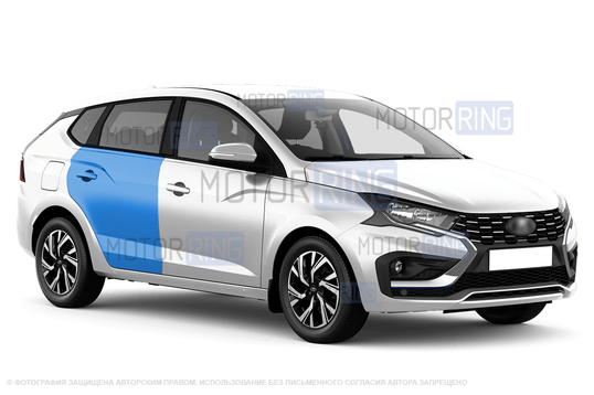 Задняя неокрашенная правая дверь для Лада Искра SW_1