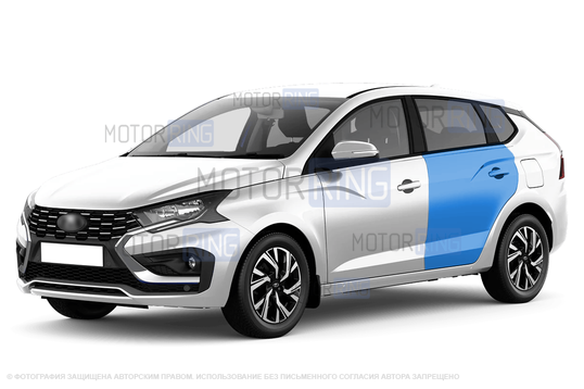 Задняя неокрашенная левая дверь для Лада Искра SW_1