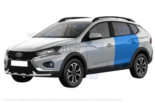 Задняя неокрашенная левая дверь для Лада Искра SW Cross_1