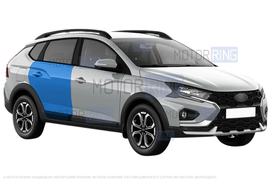 Задняя неокрашенная правая дверь для Лада Искра SW Cross_1