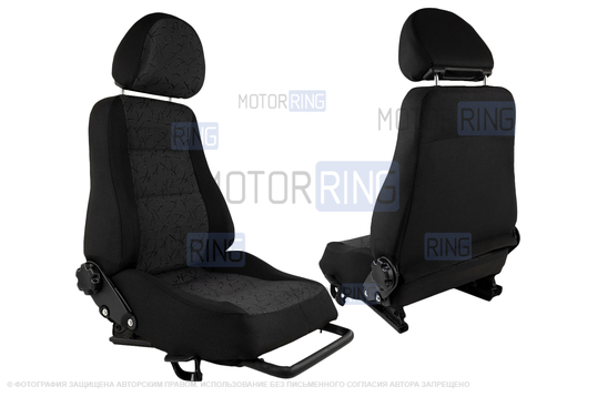 Комплект передних сидений с салазками для ВАЗ 2109, 21099, 2114, 2115, Лада 4х4 (Нива) 2131