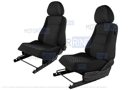 Комплект передних сидений с салазками для 3-дверной Лада 4х4 (Нива) до 2019 г.в._1