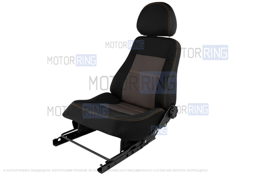 Сиденье переднее пассажирское с салазками (обивка Урбан) для 3-дверной Лада 4х4 (Нива) до 2019 г.в.