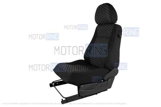 Переднее усиленное водительское сиденье с салазками (подушка образца 2109) для 3-дверной Лада 4х4 (Нива) до 2019 г.в._1