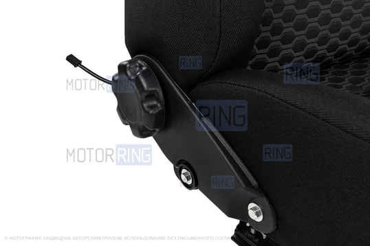 Переднее усиленное водительское сиденье с салазками (подушка образца 2109) для 3-дверной Лада 4х4 (Нива) до 2019 г.в.