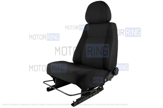 Переднее усиленное пассажирское сиденье с салазками (подушка образца 2110) для 3-дверной Лада 4х4 (Нива) до 2019 г.в.