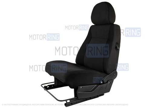 Переднее усиленное водительское сиденье с салазками (подушка образца 2110) для 3-дверной Лада 4х4 (Нива) до 2019 г.в._1