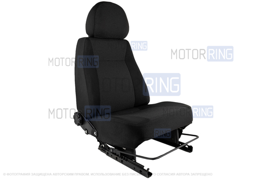 Переднее усиленное водительское сиденье с салазками (подушка образца 2110) для 3-дверной Лада 4х4 (Нива) до 2019 г.в.