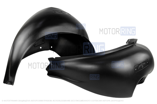 Задние подкрылки (локеры) без сверления для Лада Калина, Калина 2