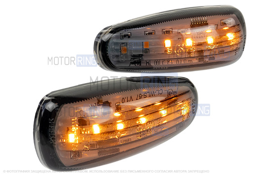 Повторители поворота диодные тонированные для Лада Калина, Приора, Гранта_1