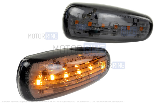 Повторители поворота диодные тонированные для Лада Калина, Приора, Гранта