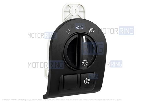 Модуль управления светотехникой (МУС) ВИЭ с зеленой подсветкой под комплектацию Норма для Лада Гранта, Калина 2, Датсун