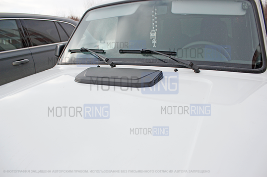 Накладка Утёс черная на капот для Лада 4х4, Нива Легенд