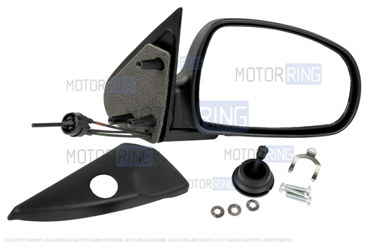 Боковое правое зеркало Автоблик механика для Лада Калина_1