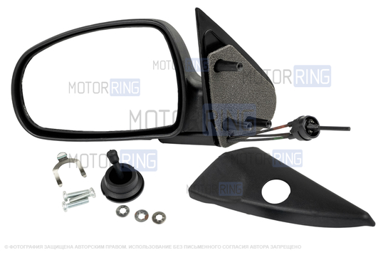 Зеркало наружное левое механическое Автоблик в сборе для Лада Калина, Калина 2, Гранта_1