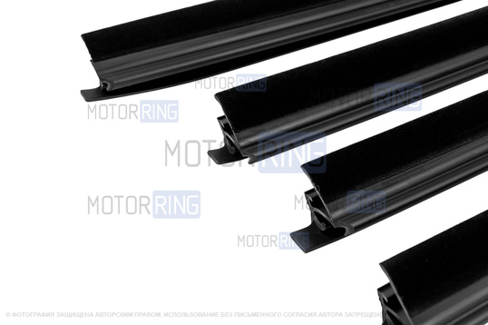 Комплект внутренних бархоток опускных стекол для ВАЗ 2110, 2112