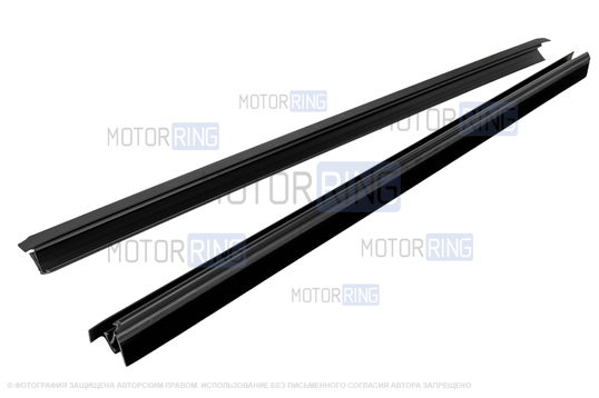 Комплект внутренних бархоток опускных стекол для ВАЗ 2110, 2112