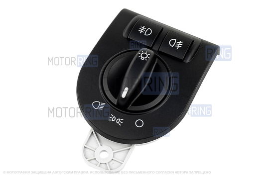 Модуль управления светотехникой (МУС) АВАР с белой подсветкой под комплектацию Люкс для Лада Гранта FL, Лада Нива Легенд с ПТФ