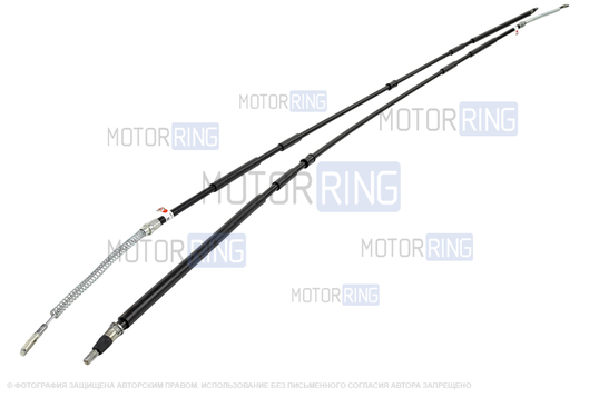 Тросы привода ручного тормоза ПТИМАШ нового образца для Лада Калина, Калина 2, Гранта, Гранта FL