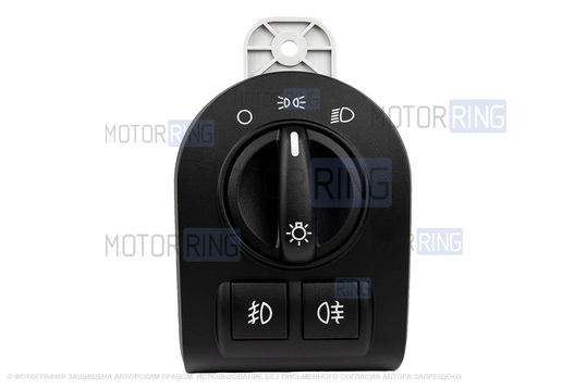 Модуль управления светотехникой (МУС) ВИЭ с зеленой подсветкой под ПТФ для Лада Гранта, Калина 2, Датсун в комплектации Люкс