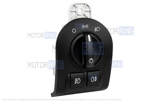 Модуль управления светотехникой (МУС) ВИЭ с зеленой подсветкой под ПТФ для Лада Гранта, Калина 2, Датсун в комплектации Люкс