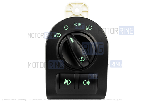 Модуль управления светотехникой (МУС) ВИЭ с зеленой подсветкой под ПТФ и функцию автосвет для Лада Гранта, Калина 2, Датсун в комплектации Люкс_1