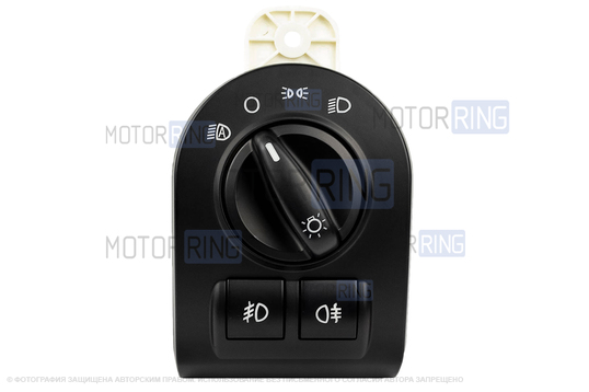 Модуль управления светотехникой (МУС) ВИЭ с зеленой подсветкой под ПТФ и функцию автосвет для Лада Гранта, Калина 2, Датсун в комплектации Люкс