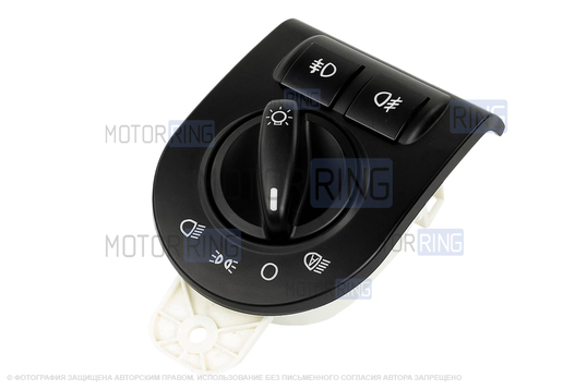 Модуль управления светотехникой (МУС) ВИЭ с зеленой подсветкой под ПТФ и функцию автосвет для Лада Гранта, Калина 2, Датсун в комплектации Люкс