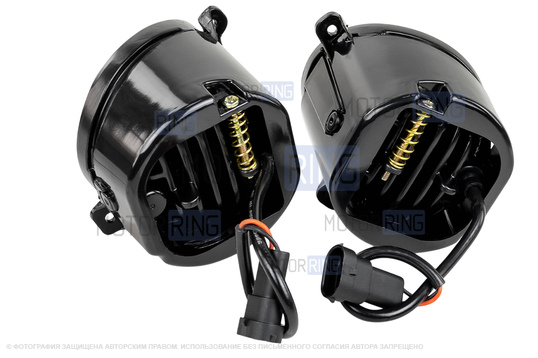 Диодные ПТФ Sal-Man 50W 4600lux для Лада Калина, Калина 2, Гранта, Ларгус, Датсун до 2019 г.в., УАЗ Патриот