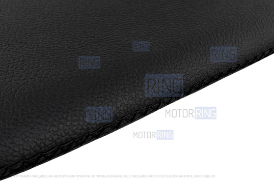 Солнцезащитные козырьки в экокоже с черной строчкой (2 зеркала, информационная наклейка, черные кроншнейны) для Лада Веста, Веста NG