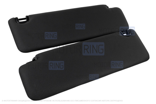 Козырьки солнцезащитные без зеркала в экокоже с черной строчкой для Лада 4х4 с 2020 г. в., Нива Легенд _1