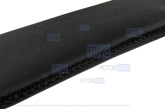 Солнцезащитные козырьки в экокоже с черной строчкой (светлые кроншнейны) для Лада Ларгус, Икс Рей, Nissan Almera, Terrano, Renault Logan, Duster