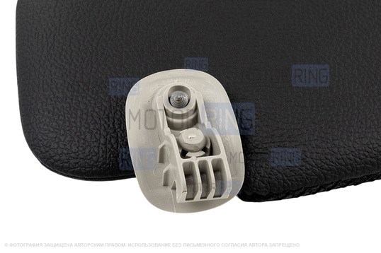 Солнцезащитные козырьки в экокоже с черной строчкой (светлые кроншнейны) для Лада Ларгус, Икс Рей, Nissan Almera, Terrano, Renault Logan, Duster