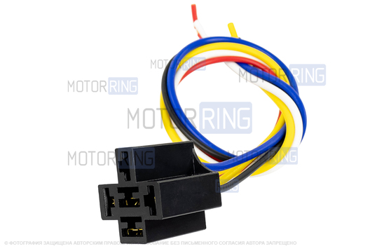 Реле 40-30А 5-контактное в сборе с предохранителем и колодкой
