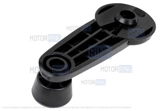 Комплект пластиковых ручек стеклоподъемника с кольцами 2шт для ВАЗ 2108-21099, 2110-2112, 2113-2115, Приора, Калина, Калина 2, Гранта, Гранта FL, Веста, Нива 4х4, Нива Легенд, Нива Тревел, Шевроле Нива