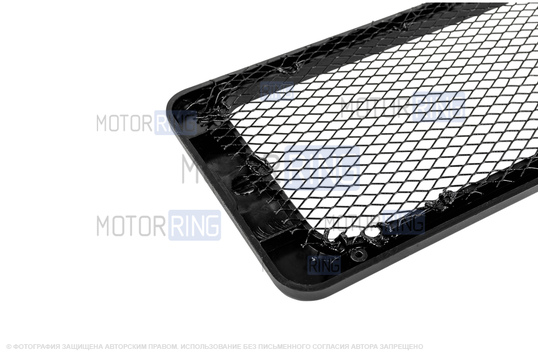 Нижняя решетка с металлической сеткой в передний бампер для ВАЗ 2110-2112