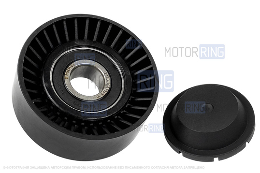 Ролик натяжителя генератора (с крышкой) Marel Standart для Лада Калина, Калина 2, Гранта, Гранта FL, Нива Тревел, Шевроле Нива, Датсун_1