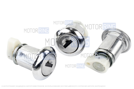 Замок зажигания нового образца с личинками и выкидным ключом в стиле Ауди без чипа (пустой) для Лада Приора, Приора 2