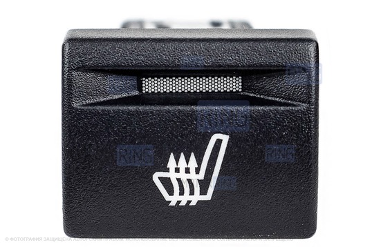 Кнопка обогрева сиденья с зеленой подсветкой и оранжевой индикацией для Лада Приора, Гранта, Калина 2