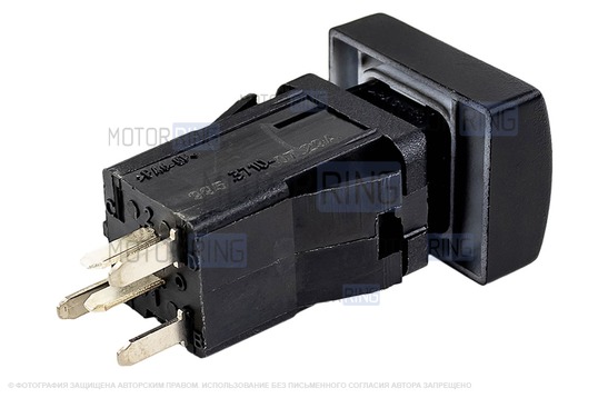 Кнопка обогрева сиденья с зеленой подсветкой и оранжевой индикацией для Лада Приора, Гранта, Калина 2