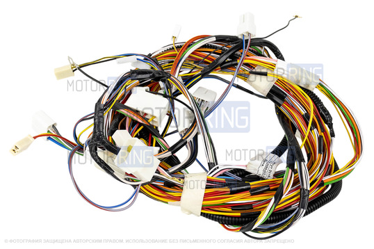 Жгут проводов центрального замка и стеклоподъемников из 4 частей для ВАЗ 2113-2115 с карбюраторным двигателем_1