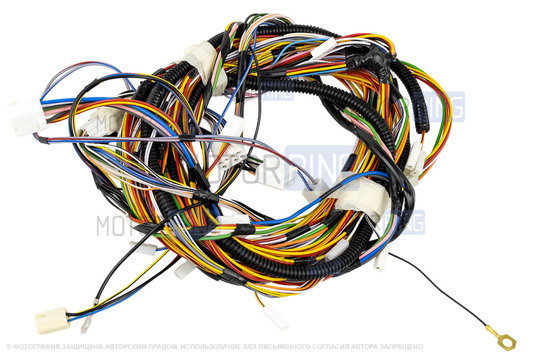 Жгут проводов центрального замка и стеклоподъемников из 4 частей для ВАЗ 2113-2115 с карбюраторным двигателем