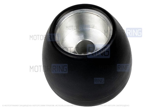 Ручка КПП Sal-Man с хром кольцом в комлекте с серым чехлом для Лада Калина 2004-2013 г.в.