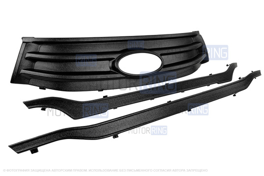 Комплект зимней защиты переднего бампера ЯрПласт для Лада Икс Рей