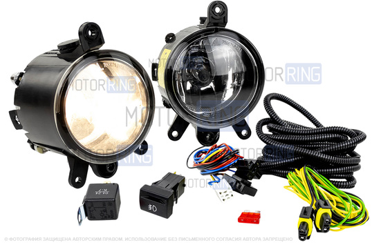 Комплект подключения ПТФ AL для Лада Приора SE, Приора 2 (без рамок)_1