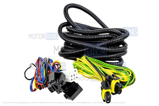 Комплект подключения ПТФ AL для Лада Приора SE, Приора 2 (без рамок)