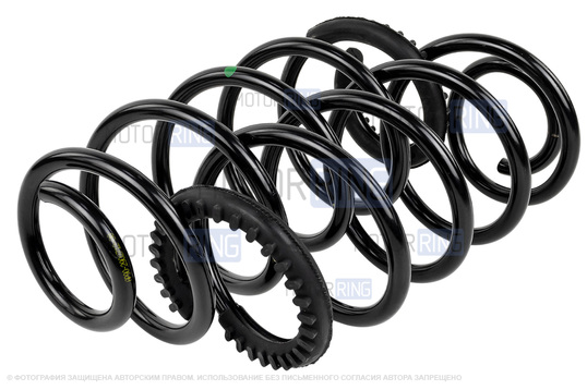 Пружины передней подвески AutoProduct с занижением 30мм для Лада Калина, Калина 2, Гранта, Гранта FL, Приора, Датсун