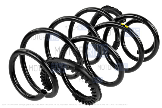 Пружины передней подвески AutoProduct под Sport с занижением 40мм и шумоизолятором для Лада Веста